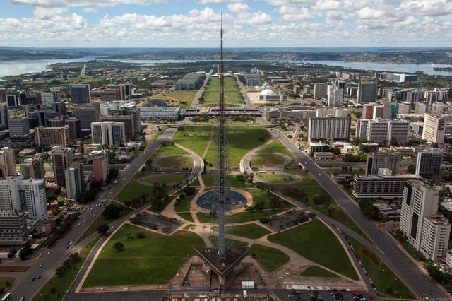 Monumental Axis and Brasilia TV Tower