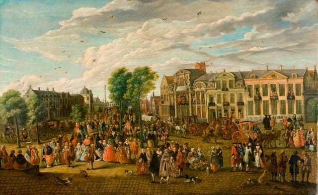 De Kouter in Ghent in 1763 by Engelbert van Siclers
