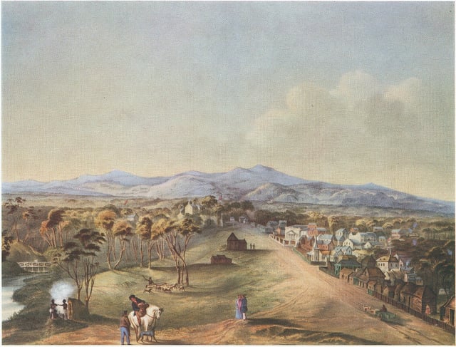 North Terrace in 1841