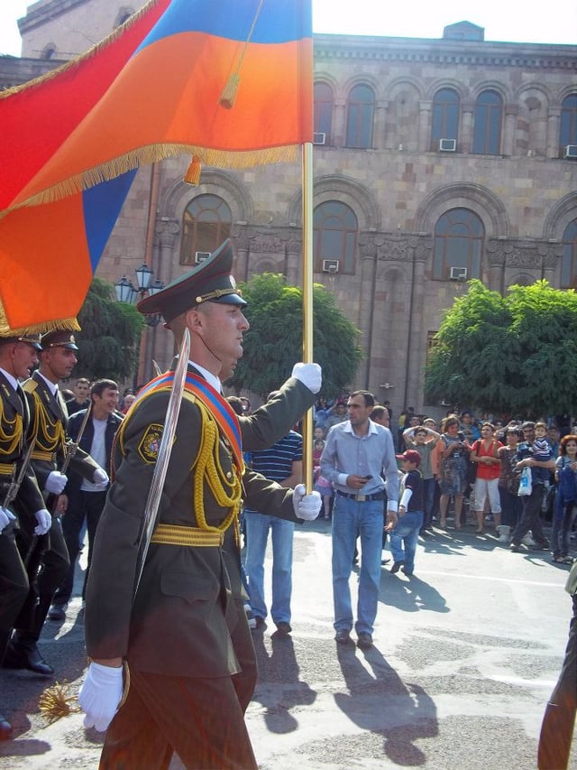 21 September 2011 parade in Yerevan, marking the 20th anniversary of Armenia's re-independence