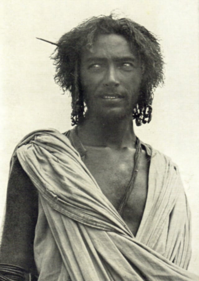 An Afar man in nomadic attire.