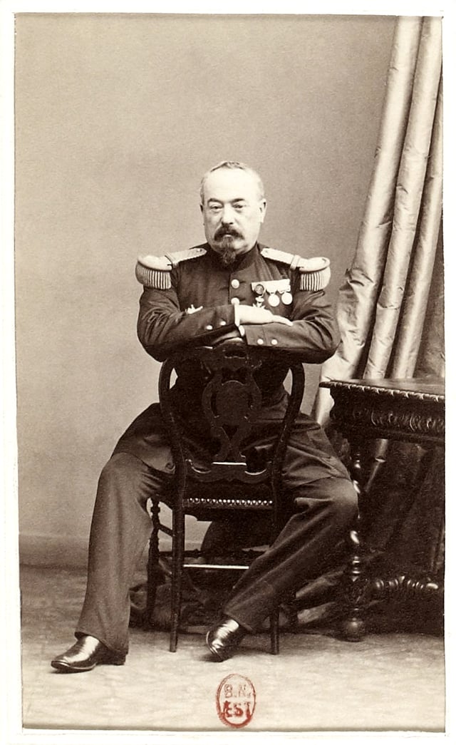 Francois Achille Bazaine in 1860.