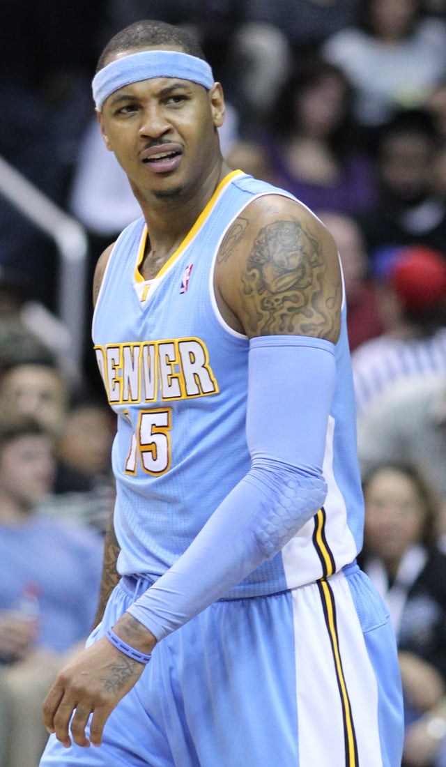 Anthony during his tenure with the Nuggets.
