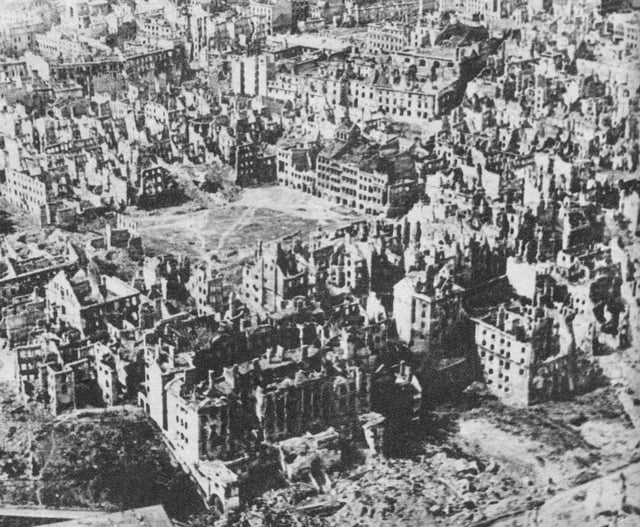 During World War II, 85% of buildings in Warsaw were destroyed by German troops