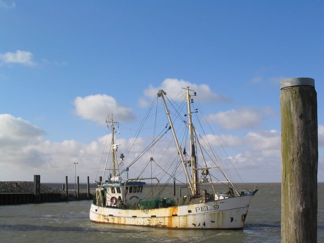 A trawler in Nordstrand, Germany