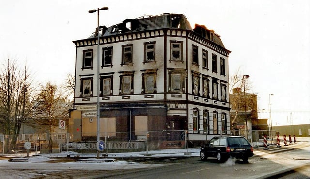 The house after the fire