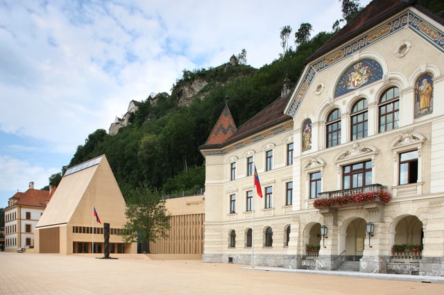 The centre of government in Vaduz.