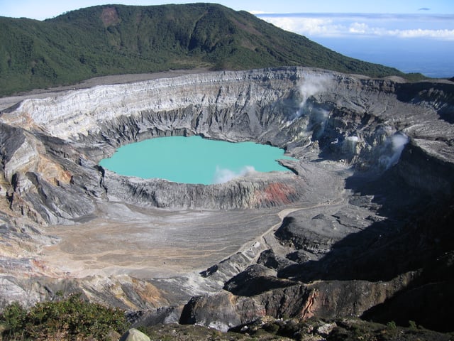 Poás Volcano Crater is one of the country's main tourist attractions.