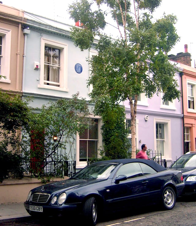 Blair's 1927 lodgings in Portobello Road, London