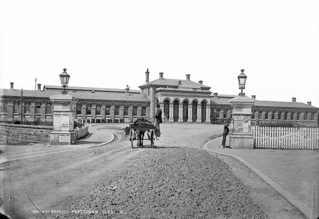 The old railway station in Edenderry (c. 1879)