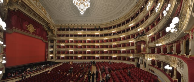 La Scala is ranked the best opera house in the world.