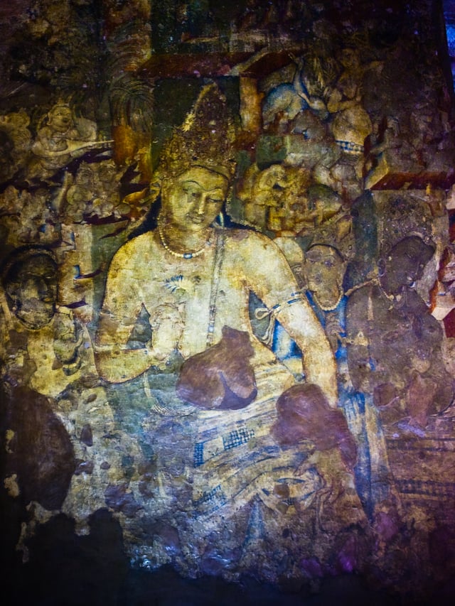 Avalokiteśvara / Padmapani, Ajanta Caves, India