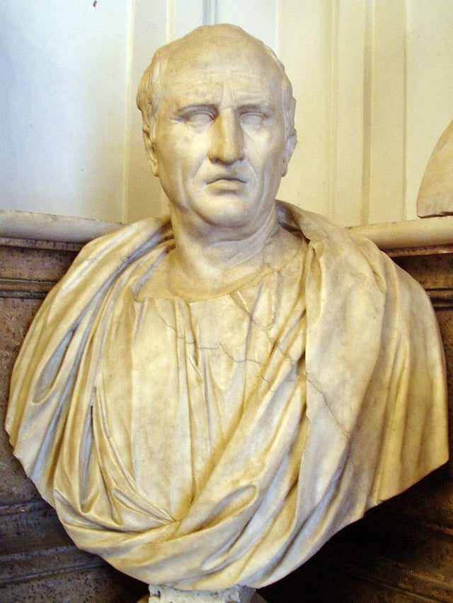 A Roman marble bust of Marcus Tullius Cicero, Musei Capitolini, Rome
