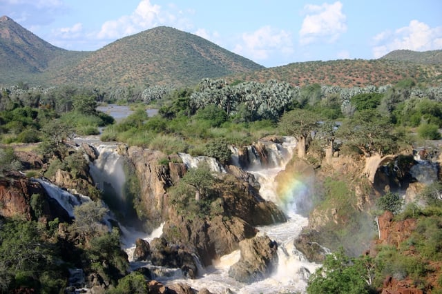 Epupa Falls, Cunene River on the border of Angola and Namibia.