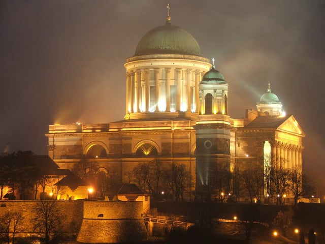 Esztergom Basilica, the largest Catholic Church in Hungary
