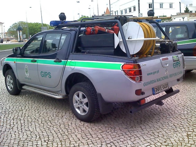 GNR forest rescue vehicle.