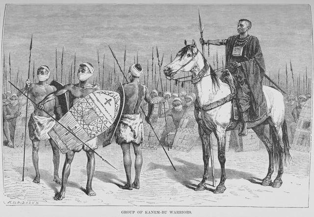 Group of Kanem-Bu warriors.