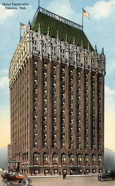 The Hotel Fontenelle, formerly in downtown Omaha.