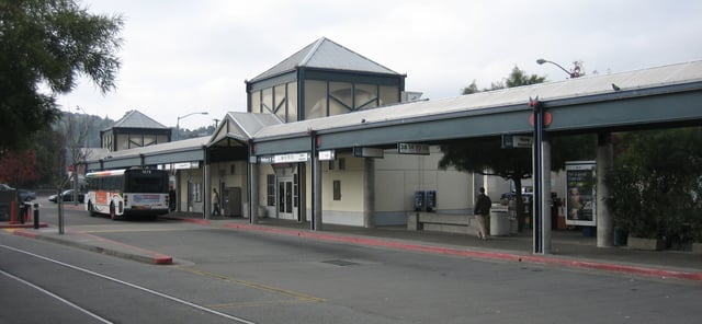 San Rafael Transit Center, a hub for Marin Transit buses