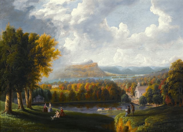 Robert Havell, Jr., View of the Hudson River from Tarrytown