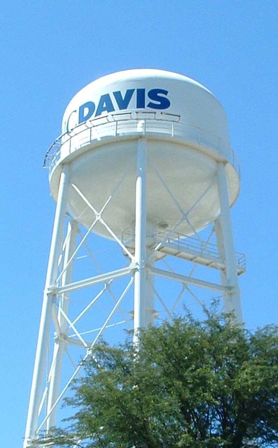 UC Davis' iconic water tower