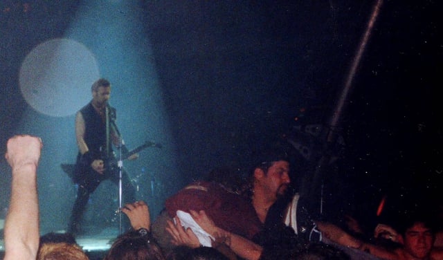 James Hetfield performing with the band during its *Load * tour in 1996