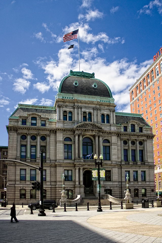 Providence City Hall in the Second Empire Baroque style