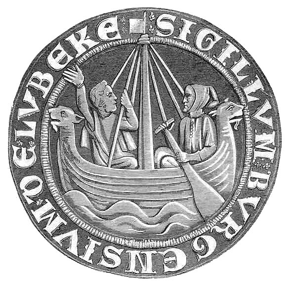 Lübeck's seal, 1280