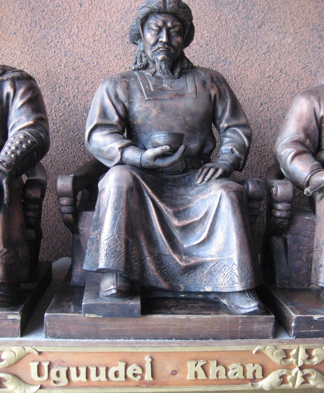 Statue of Ögedei Khan in Mongolia