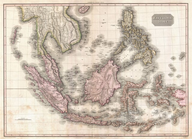 Map of the Dutch East Indies in 1818