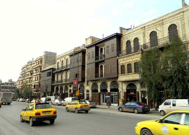 The historic street of al-Khandaq, restored just before the civil war