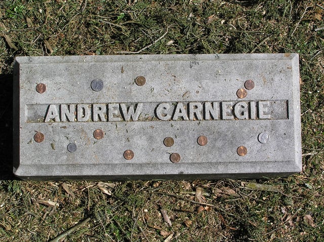 Carnegie's footstone