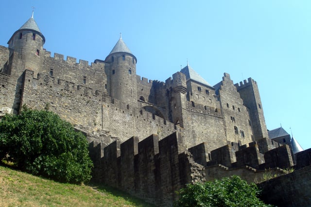 Napoleon III commissioned Eugène Viollet-le-Duc to restore the medieval town of Carcassonne in 1853.