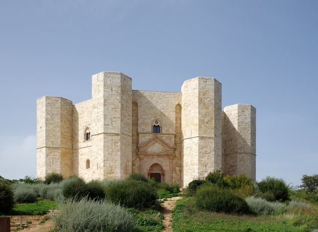 Castel del Monte, built by the Holy Roman Emperor Frederick II between 1240 and 1250 in Andria