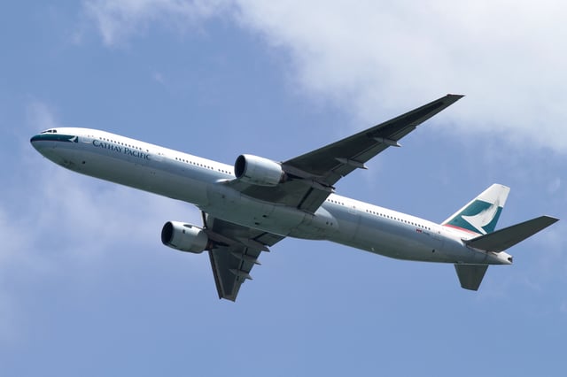 Cathay Pacific introduced the stretched 777-300 on May 27, 1998