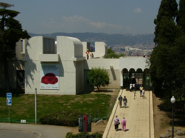 The Fundació Joan Miró Museum on Montjuïc in Barcelona. The building is by rationalist architect Josep Lluís Sert.