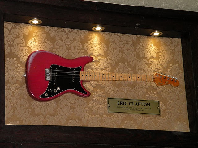 Clapton's Lead II Fender, the first ever piece of memorabilia donated to the Hard Rock Cafe, London in 1979