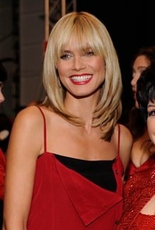 Klum at The Heart Truth Fashion Show in February 2008
