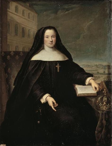 Marie Leszczynska dressed as a nun.