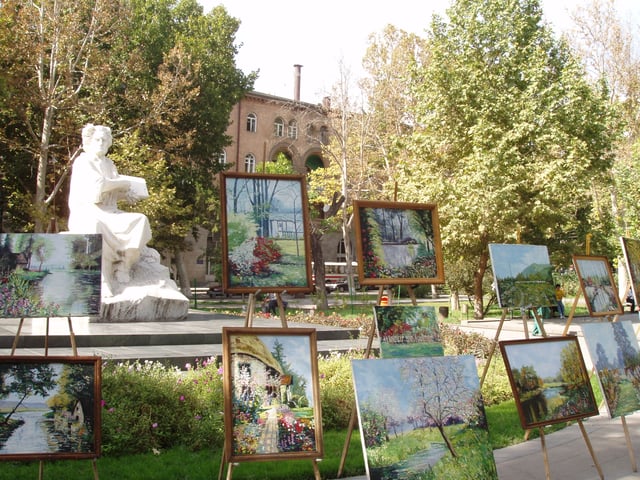 Paintings exhibited at Saryan park