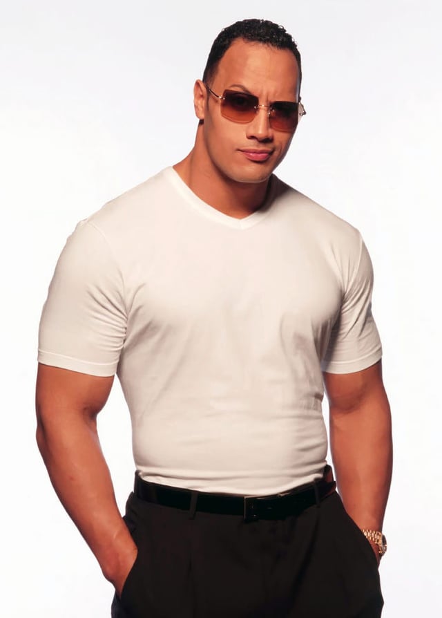 The Rock during a photo shoot for Vanity Fair