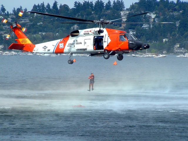 HH-60J Jayhawk conducting rescue demonstration