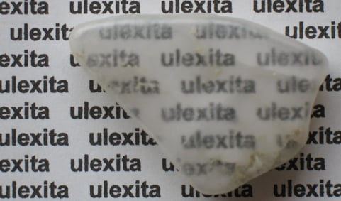 A fragment of ulexite