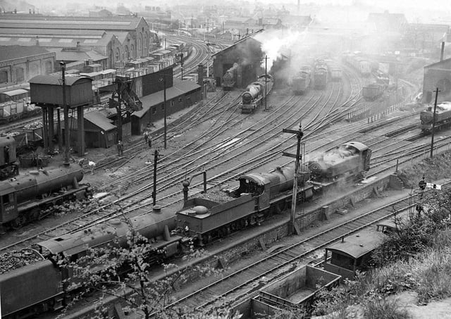 Worcester locomotive depot 14 April 1959