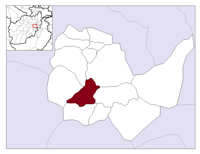 Location of Kabul Municipality within Kabul Province