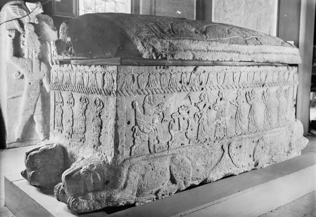 Sarcophagus of Ahiram in the National Museum of Beirut