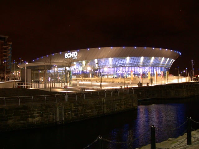 The M&S Bank Arena hosts numerous sporting events and was formerly the home of British Basketball League team, the Mersey Tigers
