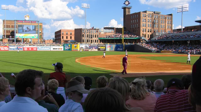 Looking onto Fifth Third Field