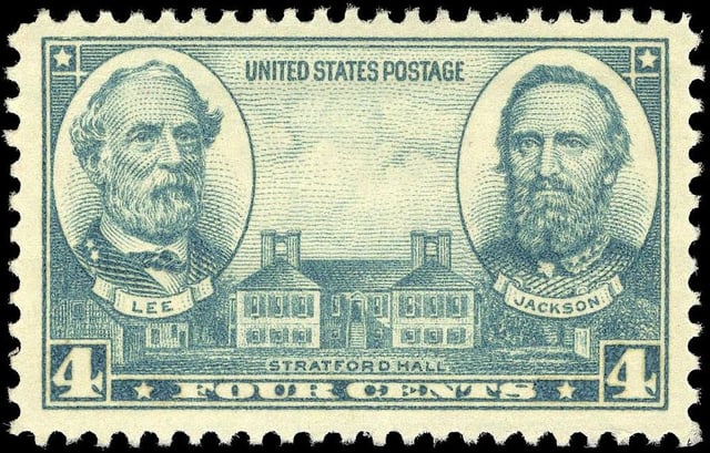 Robert E. Lee, Stonewall Jackson and Stratford Hall, Army Issue of 1936