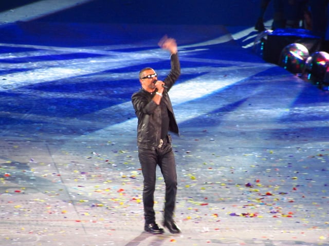 Michael at the closing ceremony of the 2012 London Summer Olympics